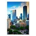 thumbnail image 1 of Elephant Stock Houston Courthouse Square Wall Art - Vertical Canvas Wall Art - Living Room Wall Decor - Places Canvas - Beige And Blue Decor By John Coletti - 30" x 45", 1 of 4
