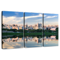 thumbnail image 1 of Elephant Stock Ibirapuera Park Skyline Wall Art - Horizontal Multi Panel Canvas - Living Room Wall Decor - Places Multi Panel - Gray And Green Decor - 74" x 48", 1 of 8