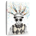 thumbnail image 1 of Elephant Stock The Ideas Boy Wall Art - Vertical Canvas Wall Art - Living Room Wall Decor - People Canvas - Gray And Beige Decor By Ashvin Harrison - 34" x 51", 1 of 8