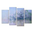 thumbnail image 1 of Elephant Stock Ile Aux Orties Near Vernon 1897 Wall Art - Horizontal Multi Panel Canvas - Living Room Wall Decor - Abstract Multi Panel - Purple And Blue Decor By Claude Monet - 84" x 54", 1 of 4