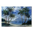 thumbnail image 1 of Elephant Stock Impressions Of Palms Ii Wall Art - Horizontal Canvas Wall Art - Living Room Wall Decor - Beach Canvas - Blue And Green Decor By Paul Brent - 24" x 16", 1 of 4