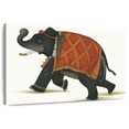 thumbnail image 1 of Elephant Stock India Elephant Ii Light Wall Art - Horizontal Canvas Wall Art - Living Room Wall Decor - Animal Canvas - White And Brown Decor By Wild Apple Portfolio - 51" x 34", 1 of 8