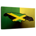 thumbnail image 1 of Elephant Stock Jamaican Island Flag Wall Art - Horizontal Canvas Wall Art - Living Room Wall Decor - Flags Canvas - Black And Green Decor - 48" x 32", 1 of 8