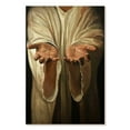 thumbnail image 1 of Elephant Stock Jesus Hands Wall Art - Vertical Canvas Wall Art - Living Room Wall Decor - Religion And Spirituality Canvas - Beige And Brown Decor - 8" x 12", 1 of 4