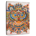 thumbnail image 1 of Elephant Stock Kaleidoscope Cats Iv Wall Art - Vertical Canvas Wall Art - Living Room Wall Decor - Abstract Canvas - Orange And Yellow Decor By Louis Wain - 30" x 45", 1 of 8