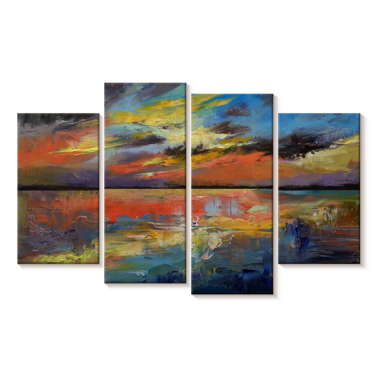 Elephant Stock Key West Florida Sunset Wall Art - Horizontal Multi ...