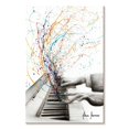 thumbnail image 1 of Elephant Stock The Keyboard Solo Wall Art - Vertical Canvas Wall Art - Living Room Wall Decor - Music Canvas - White And Turquoise Decor By Ashvin Harrison - 32" x 48", 1 of 4