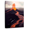thumbnail image 1 of Elephant Stock Kilauea Volcano Erupting Wall Art - Vertical Canvas Wall Art - Living Room Wall Decor - Nature Canvas - Beige And Gray Decor - 32" x 48", 1 of 8