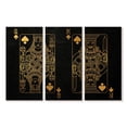 thumbnail image 1 of Elephant Stock King And Queen Of Spades Wall Art - Horizontal Multi Panel Canvas - Living Room Wall Decor - Hobbies And Lifestyle Multi Panel - Black And Gray Decor - 23" x 14", 1 of 4