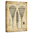 thumbnail image 1 of Elephant Stock Lacrosse Racquet Patent Wall Art - Vertical Canvas Wall Art - Living Room Wall Decor - Patent Canvas - Black And Brown Decor - 8" x 12", 1 of 8