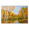 thumbnail image 1 of Elephant Stock Lake Landscape Wall Art - Horizontal Canvas Wall Art - Living Room Wall Decor - Nature Canvas - Orange And Green Decor - 48" x 32", 1 of 8