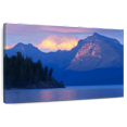 thumbnail image 1 of Elephant Stock Lake Mcdonald Mountain Scene Wall Art - Horizontal Canvas Wall Art - Living Room Wall Decor - Nature Canvas - Blue And Yellow Decor - 51" x 34", 1 of 8