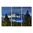 thumbnail image 1 of Elephant Stock Lake Tahoe Sierra Mountains Wall Art - Horizontal Multi Panel Canvas - Living Room Wall Decor - Nature Multi Panel - Green And Blue Decor - 38" x 24", 1 of 4