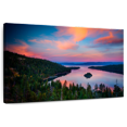 thumbnail image 1 of Elephant Stock Lake Tahoe Sunset Wall Art - Horizontal Canvas Wall Art - Living Room Wall Decor - Nature Canvas - Green And Blue Decor - 12" x 8", 1 of 8