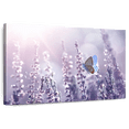 thumbnail image 1 of Elephant Stock Lavender Flower Wall Art - Horizontal Canvas Wall Art - Living Room Wall Decor - Floral And Botanical Canvas - Purple And Blue Decor - 48" x 32", 1 of 8