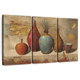 thumbnail image 1 of Elephant Stock Leaves And Vessels With Twigs Wall Art - Horizontal Multi Panel Canvas - Living Room Wall Decor - Hobbies And Lifestyle Multi Panel - Red And Beige Decor By James Wiens - 33" x 20", 1 of 8