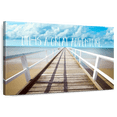 thumbnail image 1 of Elephant Stock Life Is A Great Adventure Wall Art - Horizontal Canvas Wall Art - Living Room Wall Decor - Inspirational And Typography Canvas - Blue And Brown Decor By Tina Lavoie - 48" x 32", 1 of 8