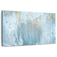 thumbnail image 1 of Elephant Stock Light Blue Abstract Wall Art - Horizontal Canvas Wall Art - Living Room Wall Decor - Abstract Canvas - Blue And Gold Decor - 36" x 24", 1 of 8