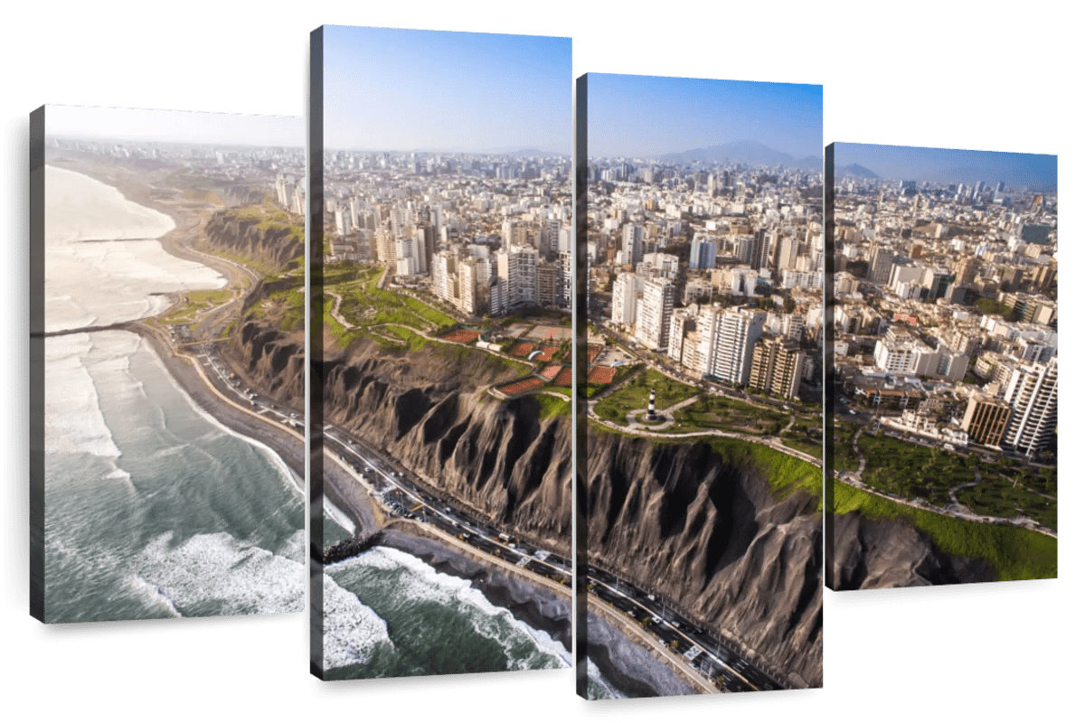 Elephant Stock Lima Peru Coast Wall Art - Horizontal Multi Panel Canvas ...