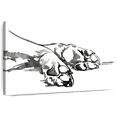 thumbnail image 1 of Elephant Stock Linear Paws I Wall Art - Horizontal Canvas Wall Art - Living Room Wall Decor - Animal Canvas - Black And Gray Decor By Jennifer Paxton Parker - 24" x 16", 1 of 8
