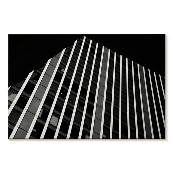 Elephant Stock London Building Wall Art - Horizontal Canvas Wall Art - Living Room Wall Decor - Architecture Canvas - Black And Gray Decor - 12" x 8"