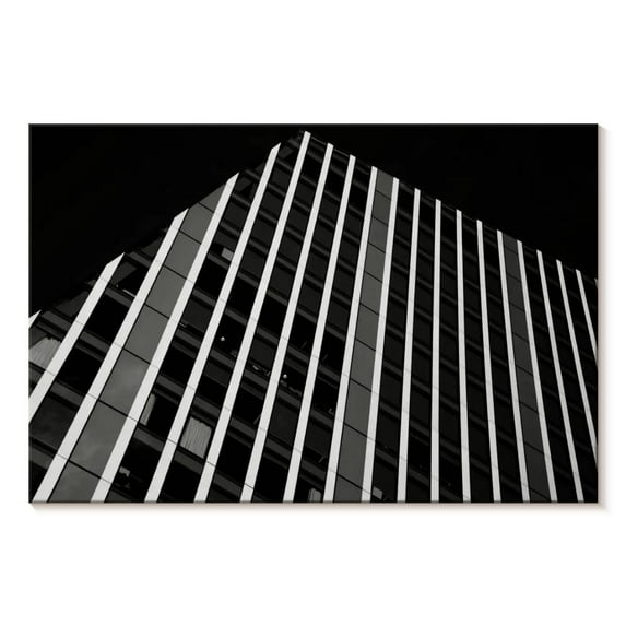 Elephant Stock London Building Wall Art - Horizontal Canvas Wall Art - Living Room Wall Decor - Architecture Canvas - Black And Gray Decor - 12" x 8"