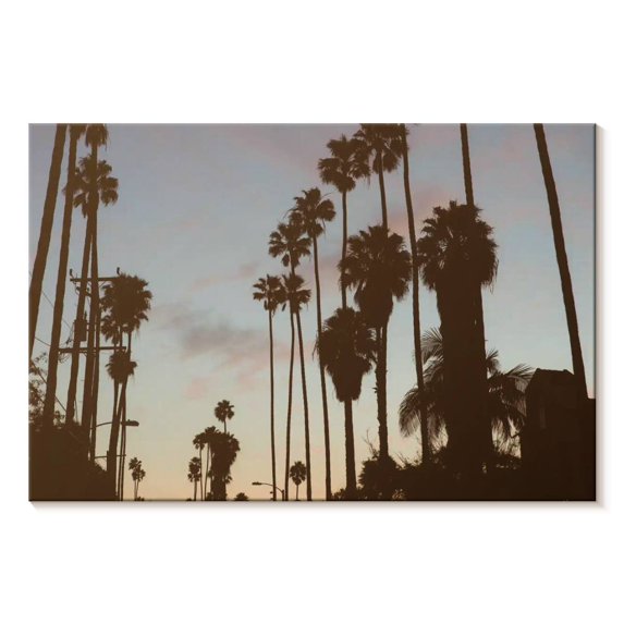 Elephant Stock Los Angeles Palms Silhouette Wall Art - Horizontal ...
