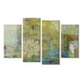 thumbnail image 1 of Elephant Stock Lotus Dream Wall Art - Horizontal Multi Panel Canvas - Living Room Wall Decor - Floral And Botanical Multi Panel - Green And Blue Decor By Jodi Fuchs - 24" x 14", 1 of 4