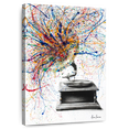 thumbnail image 1 of Elephant Stock Louder Wall Art - Vertical Canvas Wall Art - Living Room Wall Decor - Music Canvas - White And Blue Decor By Ashvin Harrison - 20" x 30", 1 of 8
