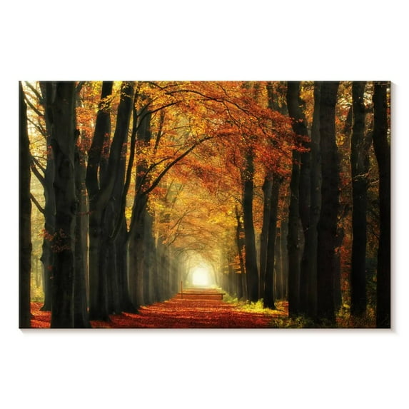 Elephant Stock In Love With Fall Again Wall Art - Horizontal Canvas Wall Art - Living Room Wall Decor - Nature Canvas - Orange And Yellow Decor By Lars Van De Goor - 48" x 32"