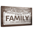 thumbnail image 1 of Elephant Stock Love Of A Family Quote Ii Wall Sign Wall Art - Horizontal Canvas Wall Art - Living Room Wall Decor - Wall Signs Canvas - Brown And White Decor - 48" x 32", 1 of 8