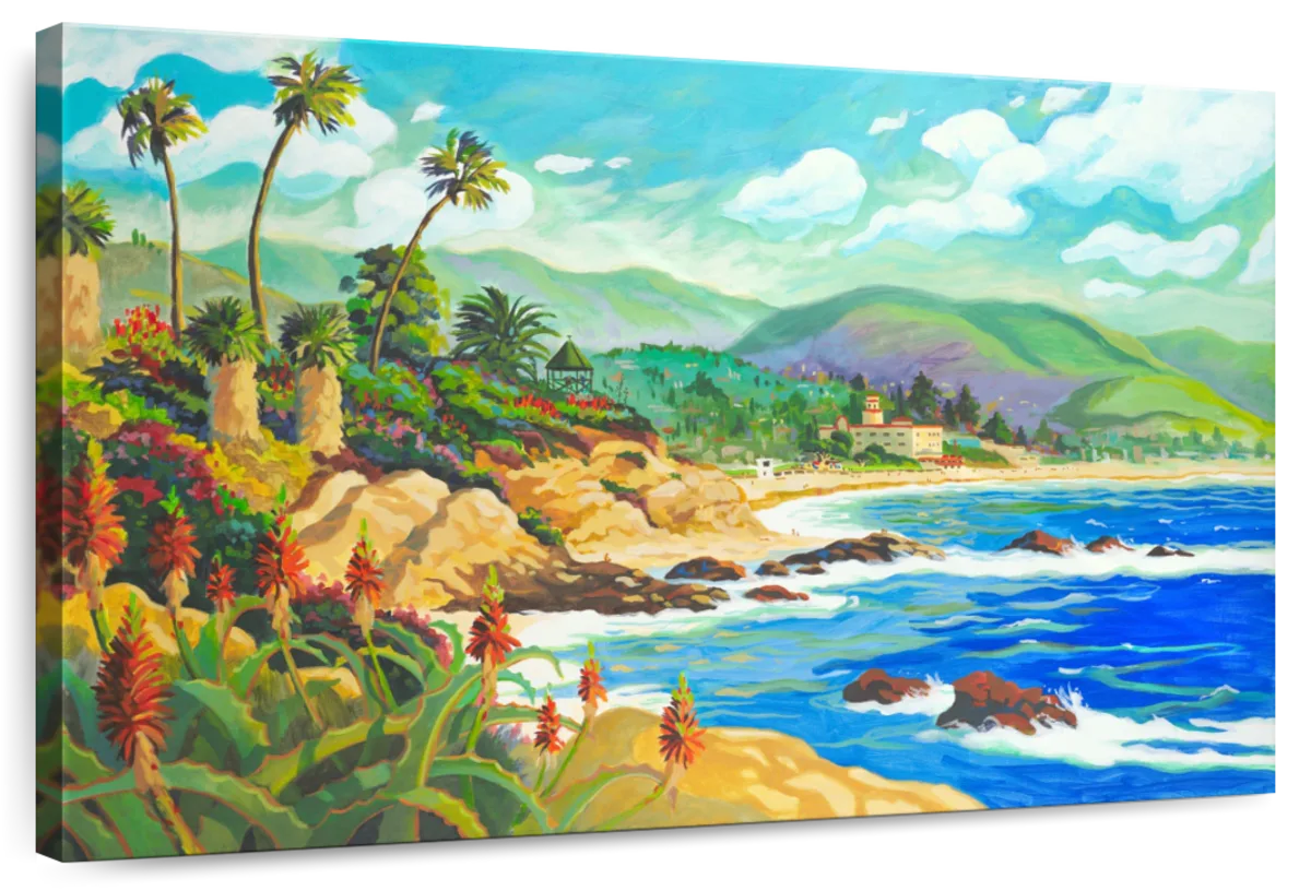 Elephant Stock In Love With Laguna Wall Art - Horizontal Canvas Wall ...
