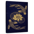 thumbnail image 1 of Elephant Stock Lucky Gold Koi Wall Art - Vertical Canvas Wall Art - Living Room Wall Decor - Wellness Canvas - Gold And Blue Decor - 20" x 30", 1 of 8