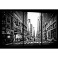 thumbnail image 1 of Elephant Stock Madison Avenue Wall Art - Horizontal Multi Panel Canvas - 3 Piecedining Room Wall Decor - Photography City Multi Panel - Black And Graydecor By Philippe Hugonnard - 74" x 48", 1 of 4
