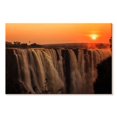 thumbnail image 1 of Elephant Stock Majestic Victoria Waterfalls Wall Art - Horizontal Canvas Wall Art - Living Room Wall Decor - Nature Canvas - Brown And Orange Decor - 12" x 8", 1 of 4