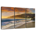 thumbnail image 1 of Elephant Stock Malibu Sun Wall Art - Horizontal Multi Panel Canvas - Living Room Wall Decor - Beach Multi Panel - Brown And Orange Decor By Mike Calascibetta - 57" x 36", 1 of 8