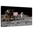 thumbnail image 1 of Elephant Stock Man On The Moon Iv Wall Art - Horizontal Canvas Wall Art - Living Room Wall Decor - Astronomy & Space Canvas - Black And Gray Decor By Nasa - 45" x 30", 1 of 8