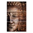 thumbnail image 1 of Elephant Stock Mandala And Buddha Wall Art - Vertical Multi Panel Canvas - Hallway Wall Decor - Wellness Multi Panel - Brown And Gray Decor - 36" x 57", 1 of 4