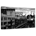 thumbnail image 1 of Elephant Stock Manhattan At Nightfall Bw Wall Art - Horizontal Canvas Wall Art - Living Room Wall Decor - Transportation Canvas - Black And Gray Decor By Philippe Hugonnard - 12" x 8", 1 of 8