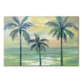 thumbnail image 1 of Elephant Stock Marine Layer Palms Wall Art - Horizontal Canvas Wall Art - Living Room Wall Decor - Beach Canvas - Blue And Green Decor By Silvia Vassileva - 36" x 24", 1 of 4