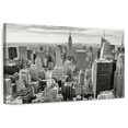 thumbnail image 1 of Elephant Stock Massive Manhattan Skyline Wall Art - Horizontal Canvas Wall Art - Living Room Wall Decor - City Canvas - Black And Gray Decor - 36" x 24", 1 of 8