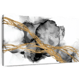 thumbnail image 1 of Elephant Stock Matrix Undulation I Wall Art - Horizontal Canvas Wall Art - Living Room Wall Decor - Abstract Canvas - Black And Gray Decor By Jennifer Goldberger - 12" x 8", 1 of 8