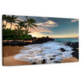 thumbnail image 1 of Elephant Stock Maui Makena Cove Beach Wall Art - Horizontal Canvas Wall Art - Living Room Wall Decor - Beach Canvas - Brown And Blue Decor - 36" x 24", 1 of 8