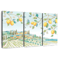 thumbnail image 1 of Elephant Stock Mediterranean Breeze I Wall Art - Horizontal Multi Panel Canvas - Living Room Wall Decor - Floral And Botanical Multi Panel - Beige And Gray Decor By Daphne Brissonnet - 65" x 42", 1 of 8