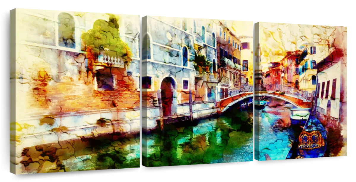 Elephant Stock Memories Of Venice Wall Art Horizontal Multi Panel