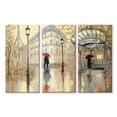 thumbnail image 1 of Elephant Stock To The Metro Wall Art - Horizontal Multi Panel Canvas - Hallway Wall Decor - Places Multi Panel - Beige And Red Decor By Julia Purinton - 23" x 14", 1 of 4