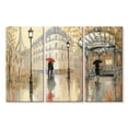 thumbnail image 1 of Elephant Stock To The Metro Wall Art - Horizontal Multi Panel Canvas - Hallway Wall Decor - Places Multi Panel - Beige And Red Decor By Julia Purinton - 65" x 42", 1 of 6