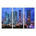 thumbnail image 1 of Elephant Stock Miami Downtown Skyline Aerial Wall Art - Horizontal Multi Panel Canvas - Living Room Wall Decor - City Multi Panel - Blue And Purple Decor By Susanne Kremer - 23" x 14", 1 of 4