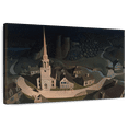 thumbnail image 1 of Elephant Stock Midnight Ride Of Paul Revere Wall Art - Horizontal Canvas Wall Art - Living Room Wall Decor - Nature Canvas - Green And Beige Decor By Grant Wood - 12" x 8", 1 of 8