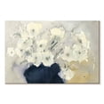 thumbnail image 1 of Elephant Stock Milky White Bouquet Wall Art - Horizontal Canvas Wall Art - Living Room Wall Decor - Floral And Botanical Canvas - Blue And Yellow Decor By Samuel Dixon - 12" x 8", 1 of 4